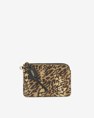Oskan Pony leather zip pouch