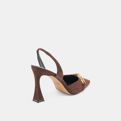 MALIK HEELS MAHOGANY NUBUCK