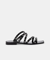 IZABEL STUDDED SANDALS BLACK STELLA - re:vita