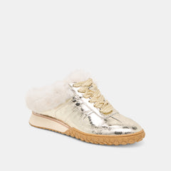 IZZEY PLUSH SNEAKERS PLATINUM LEATHER