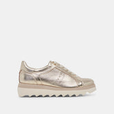 JORGIE SNEAKERS PLATINUM METALLIC LEATHER - re:vita