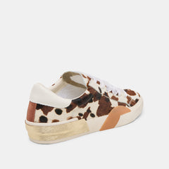 ZINA SNEAKERS COCOA TAURUS CALF HAIR