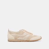 DREAM BEAD SNEAKERS NATURAL MULTI BURLAP