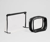Clear Pouch Set in Jet Black