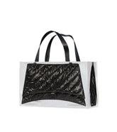 Grocery Bags Creative Parody Hourglass Bag Print Woven Bag Fire All Over Net Fitness Leisure Bag