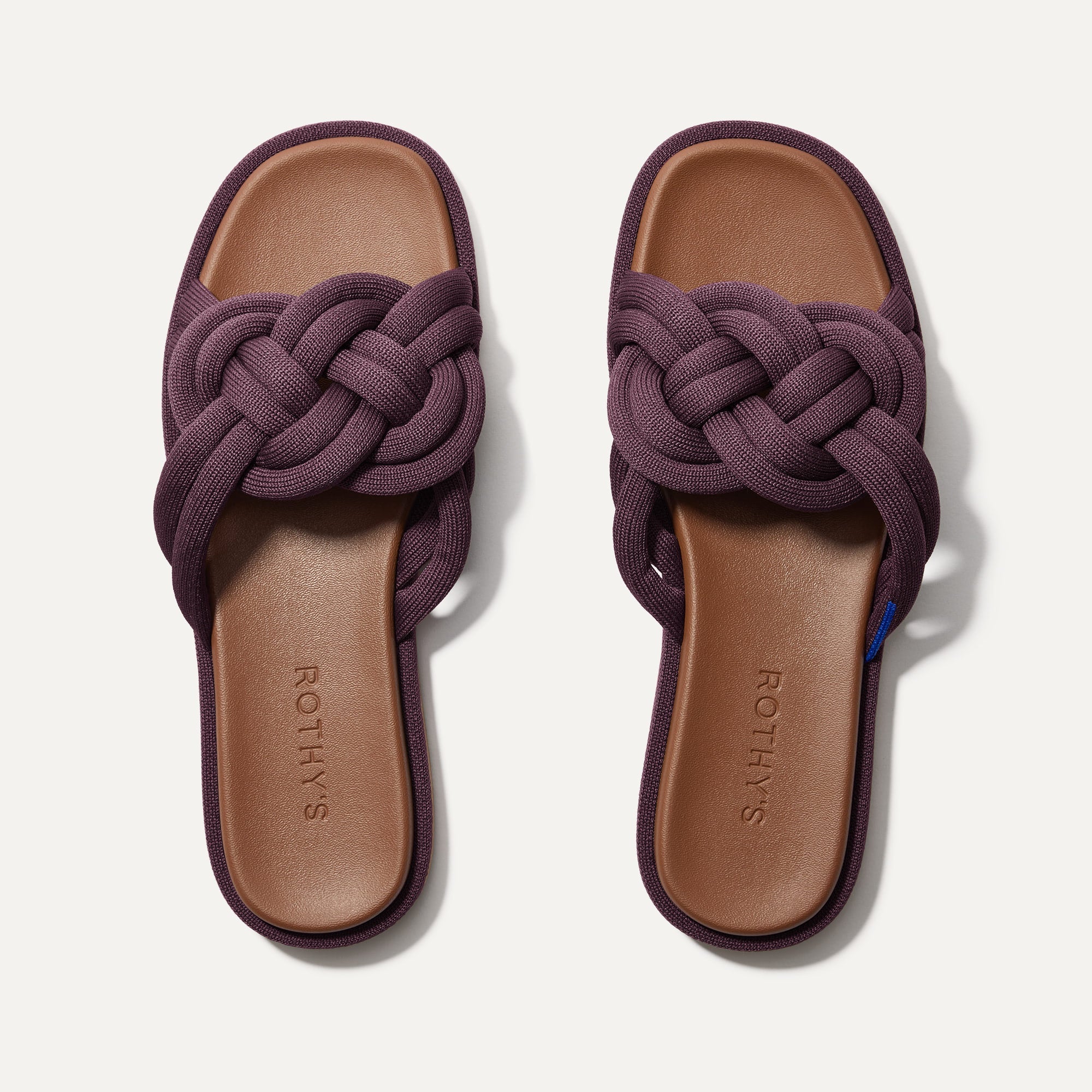 The Summer Sandal in Blackberry shown from the top.