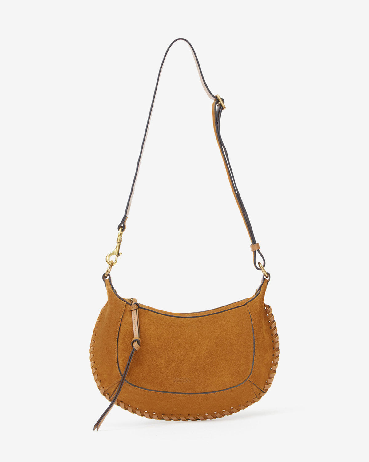 Oskan Moon Bag in Suede Leather