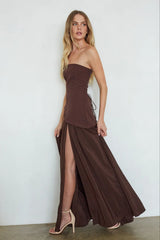 Retta Asymmetrical Maxi Dress