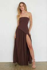 Retta Asymmetrical Maxi Dress