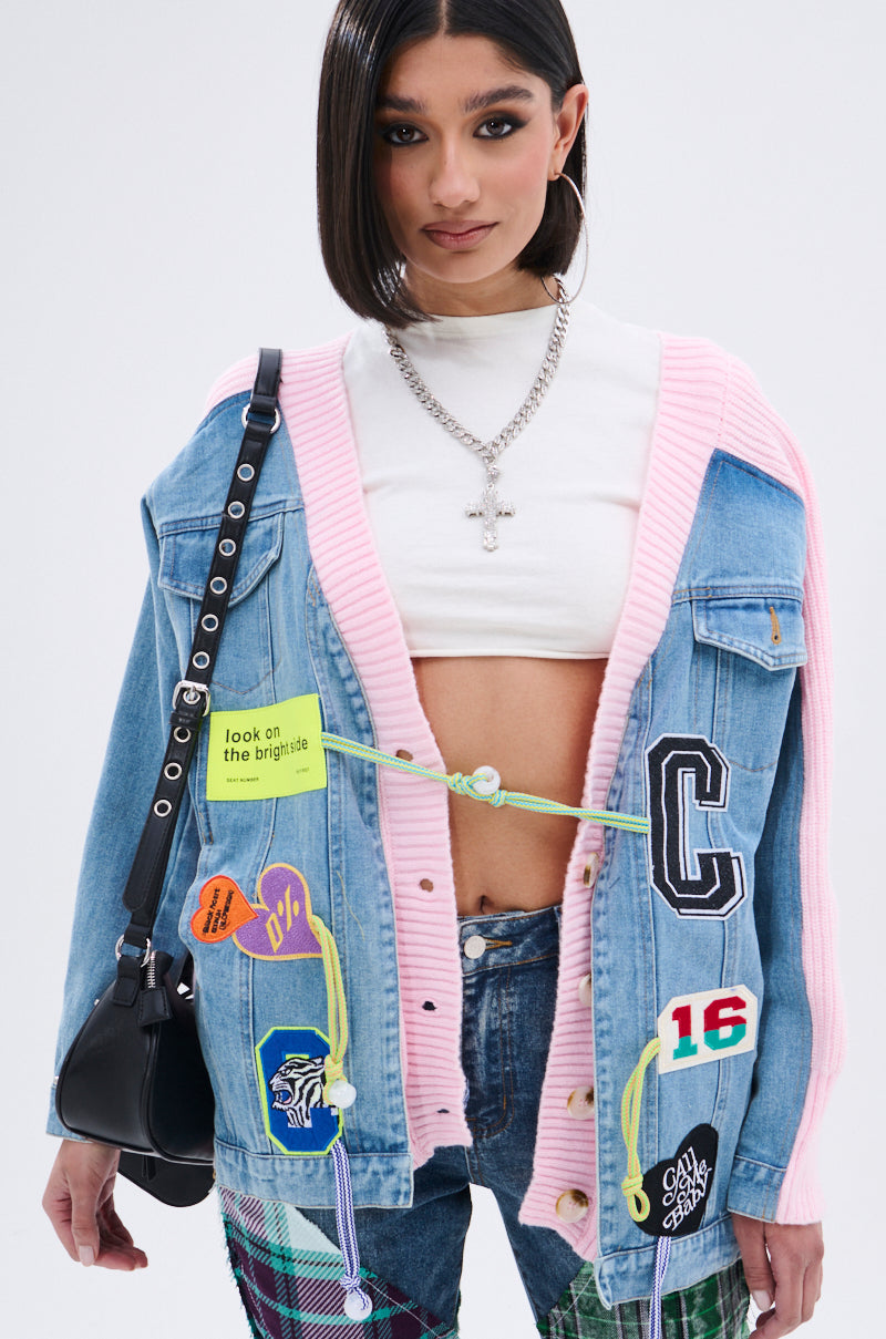 SURGICAL SPLICED CARDIGAN