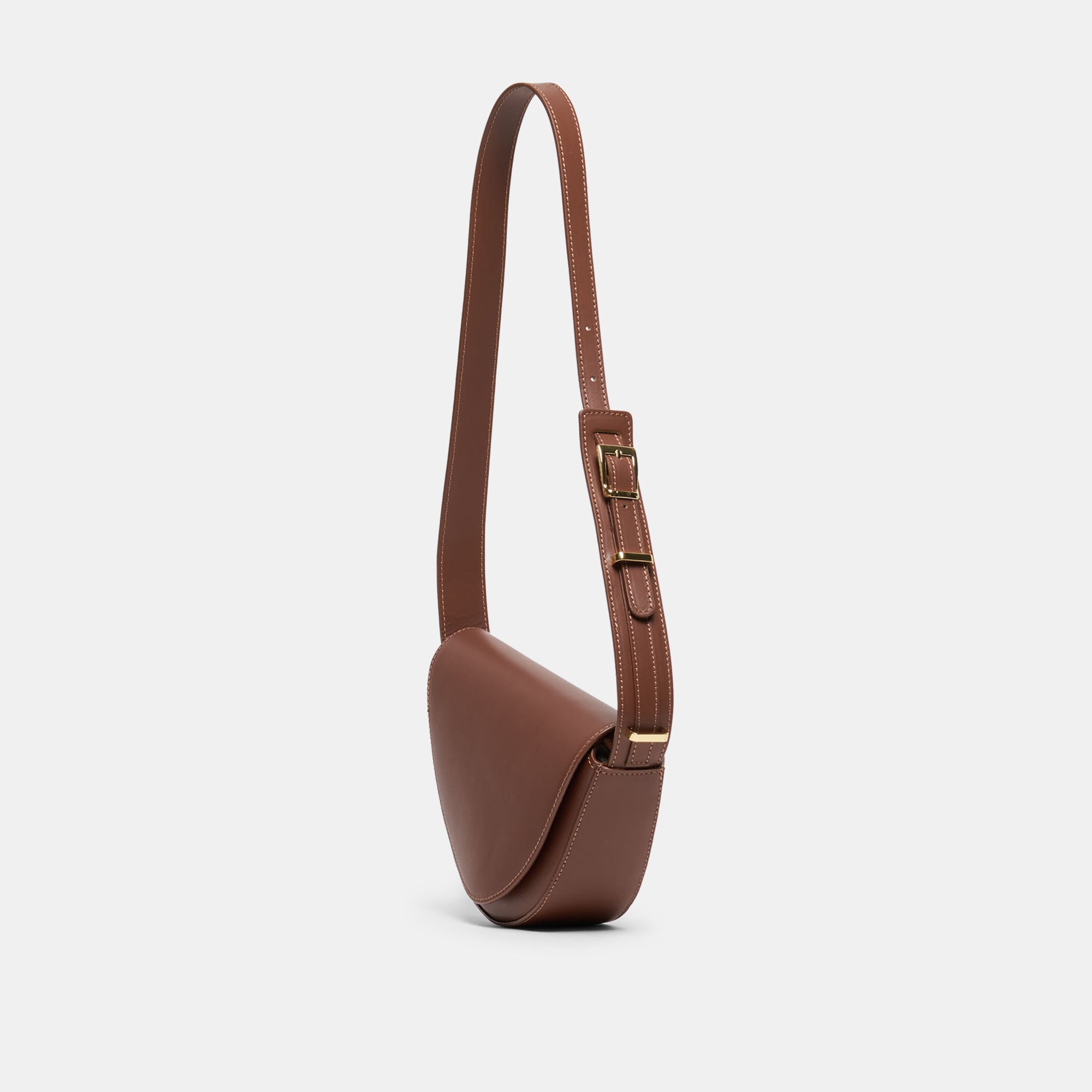 SABINE SHOULDER BAG BROWN LEATHER