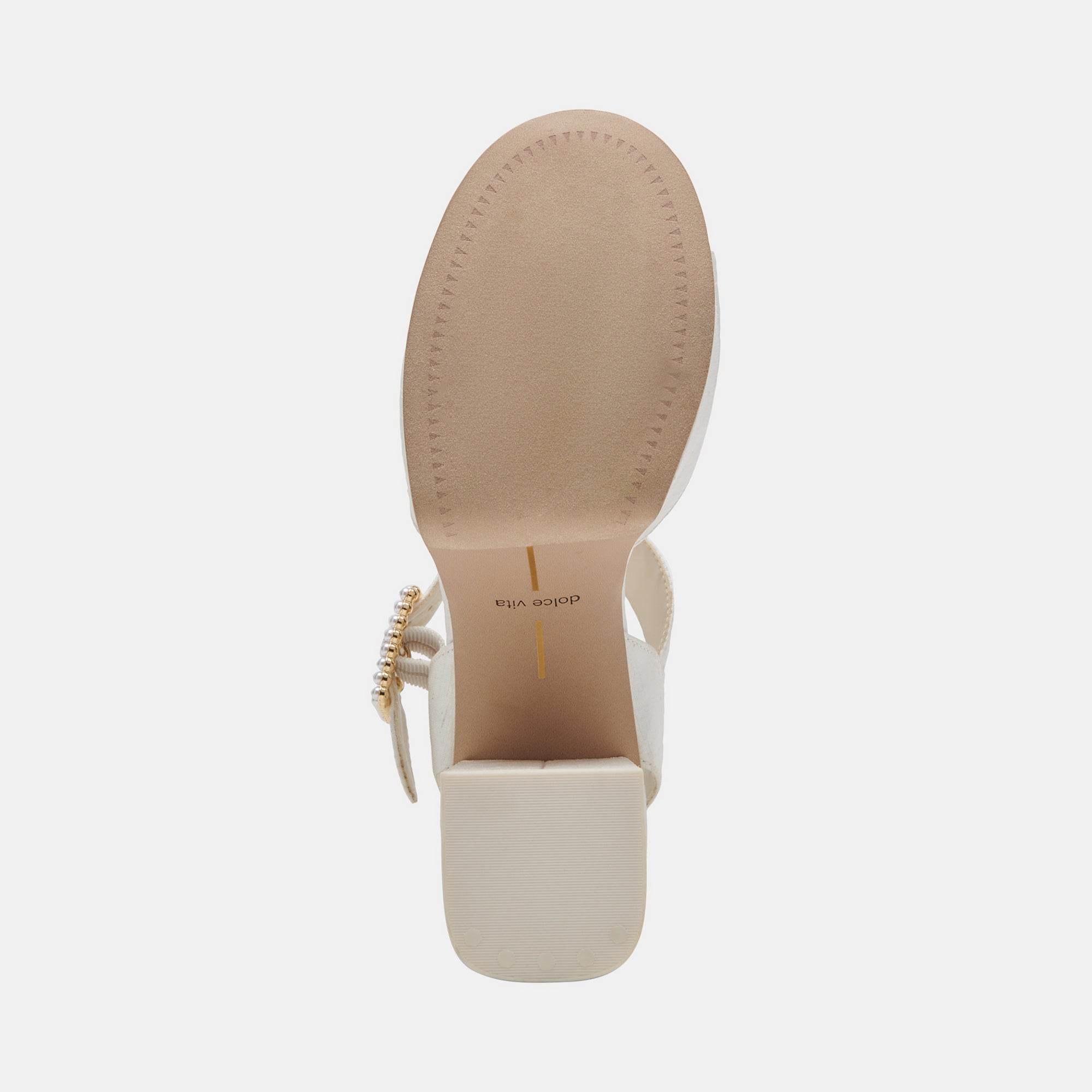 BOBBY PEARL HEELS WHITE PEARLS - re:vita