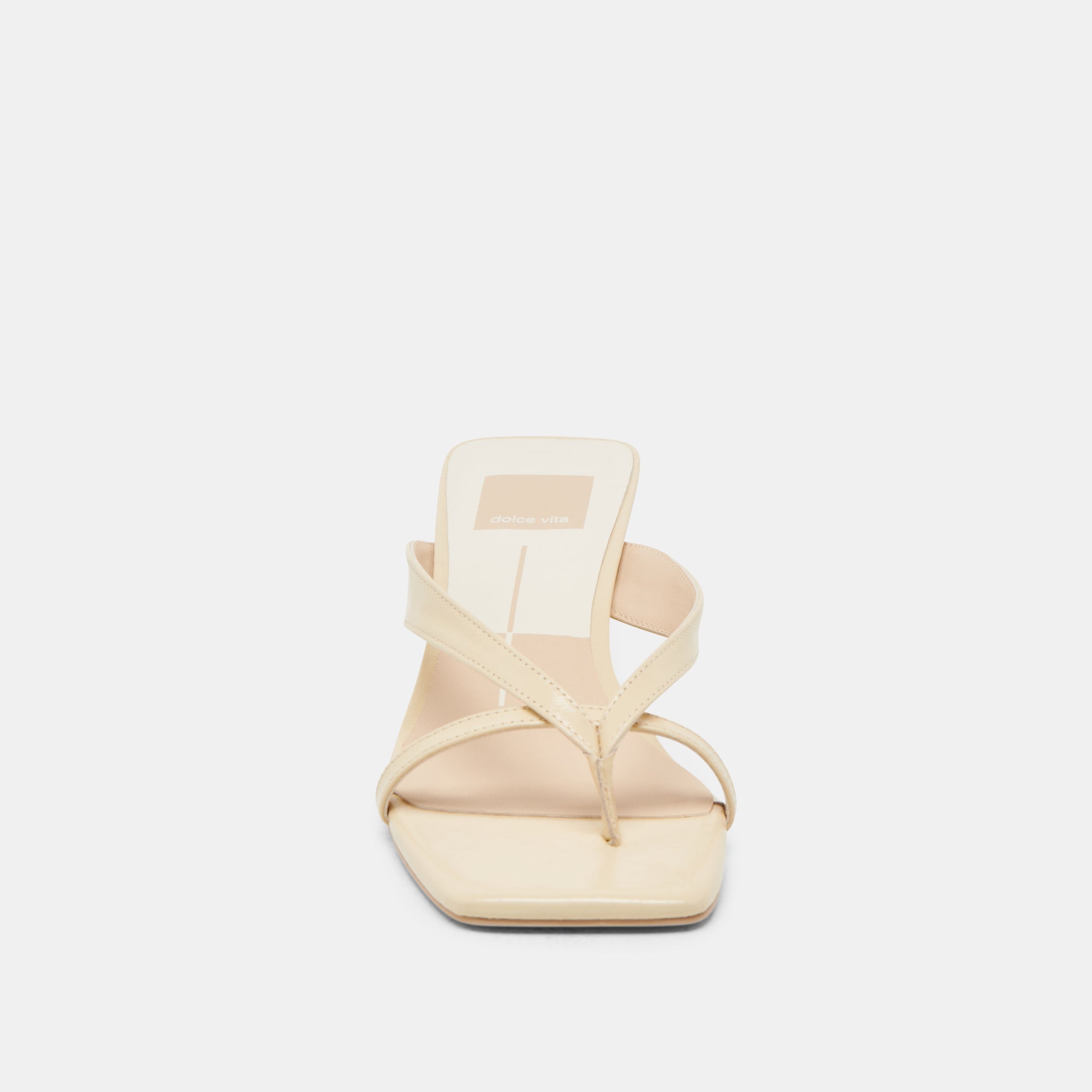 BREVEL WIDE HEELS LIGHT YELLOW LEATHER