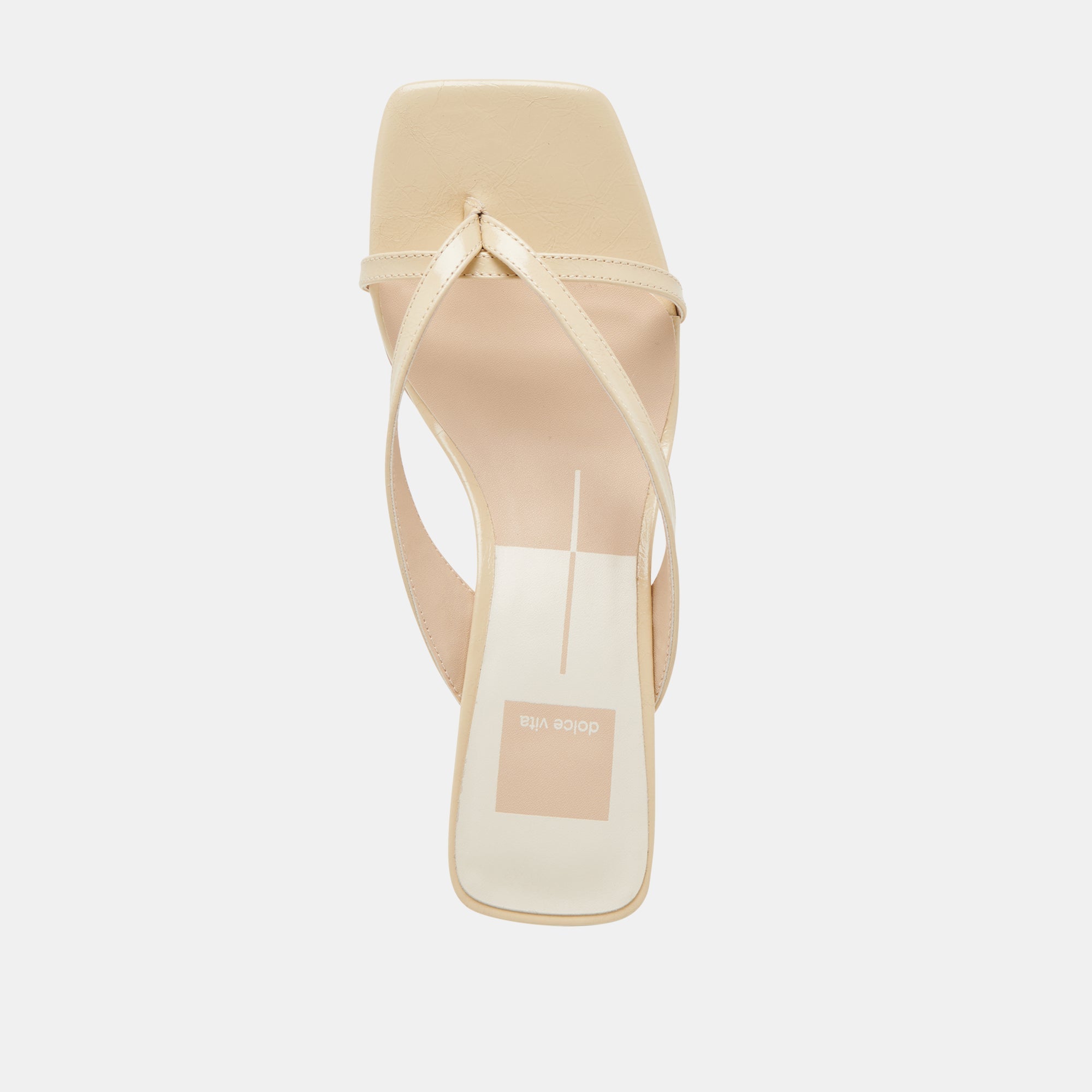 BREVEL WIDE HEELS LIGHT YELLOW LEATHER