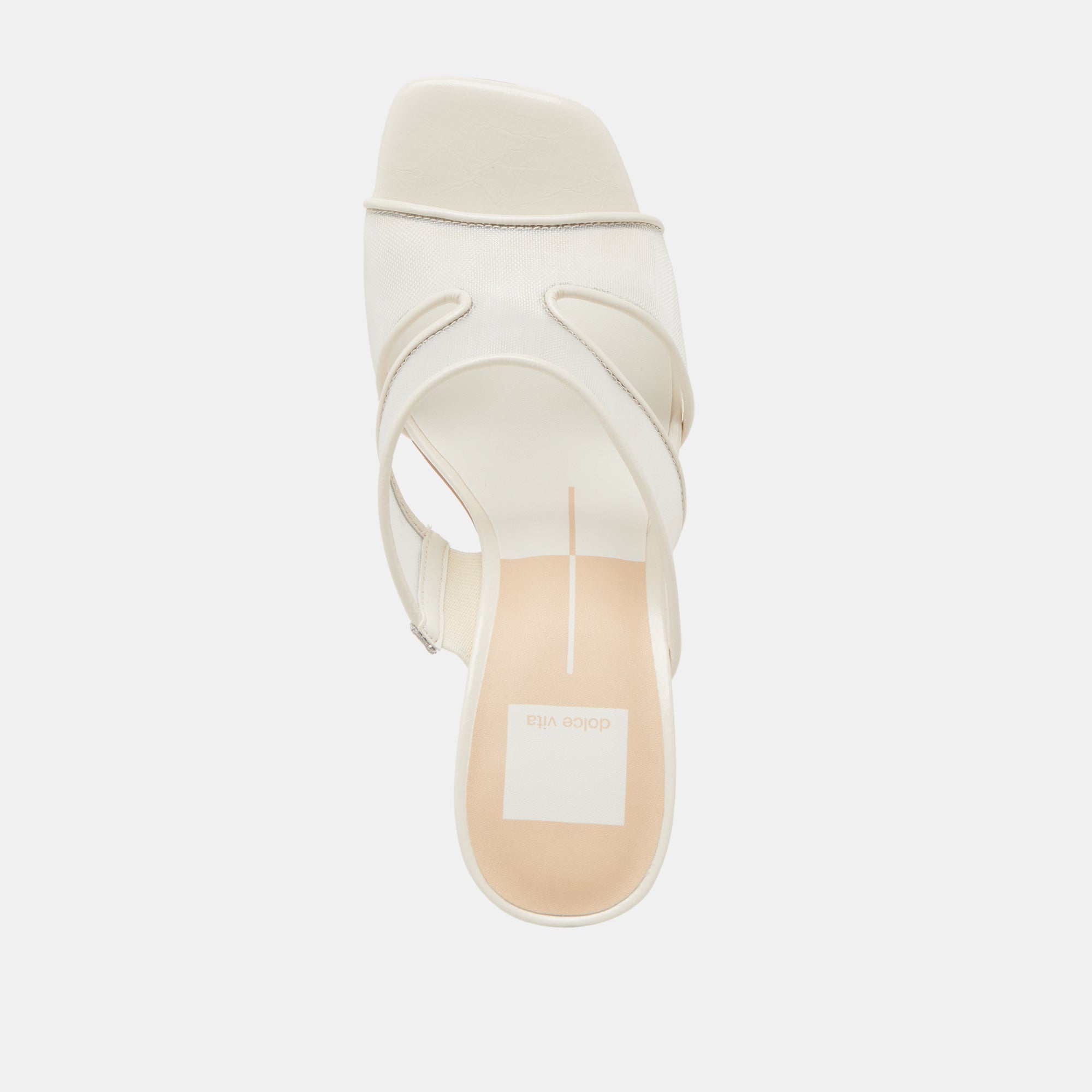 GITEL WIDE HEELS OFF WHITE MESH