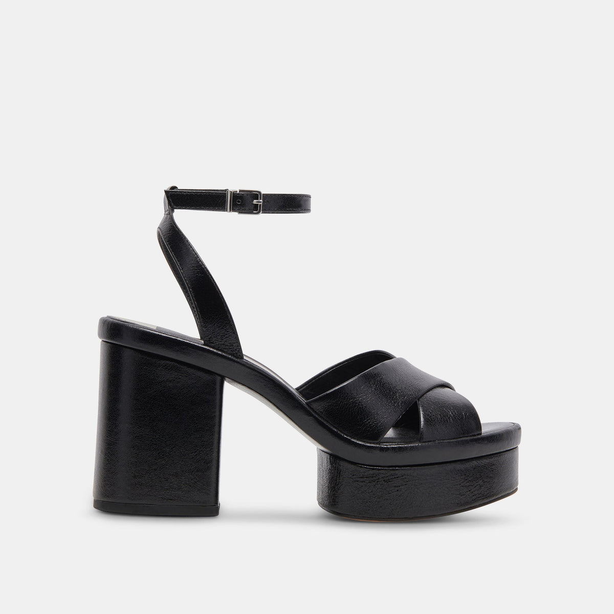 LAISHA HEELS MIDNIGHT CRINKLE PATENT - re:vita