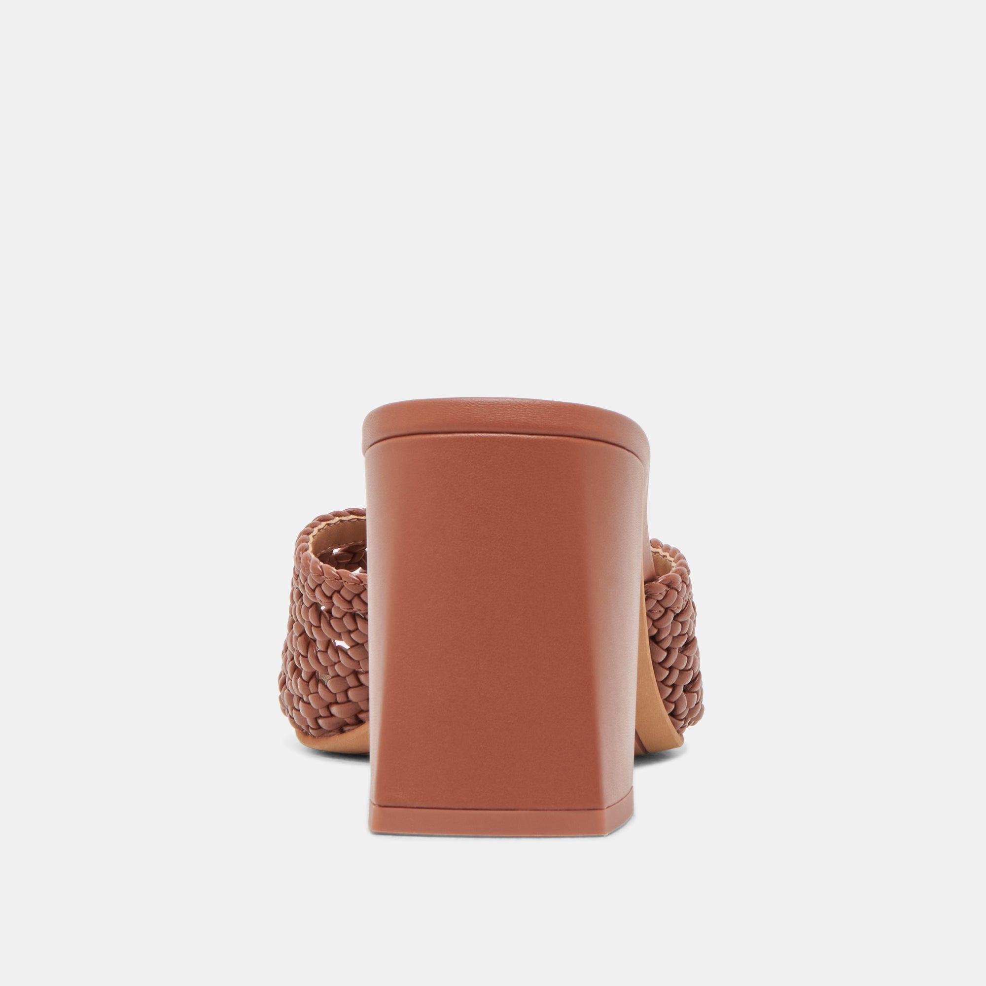 MARGOE HEELS COGNAC WOVEN STELLA