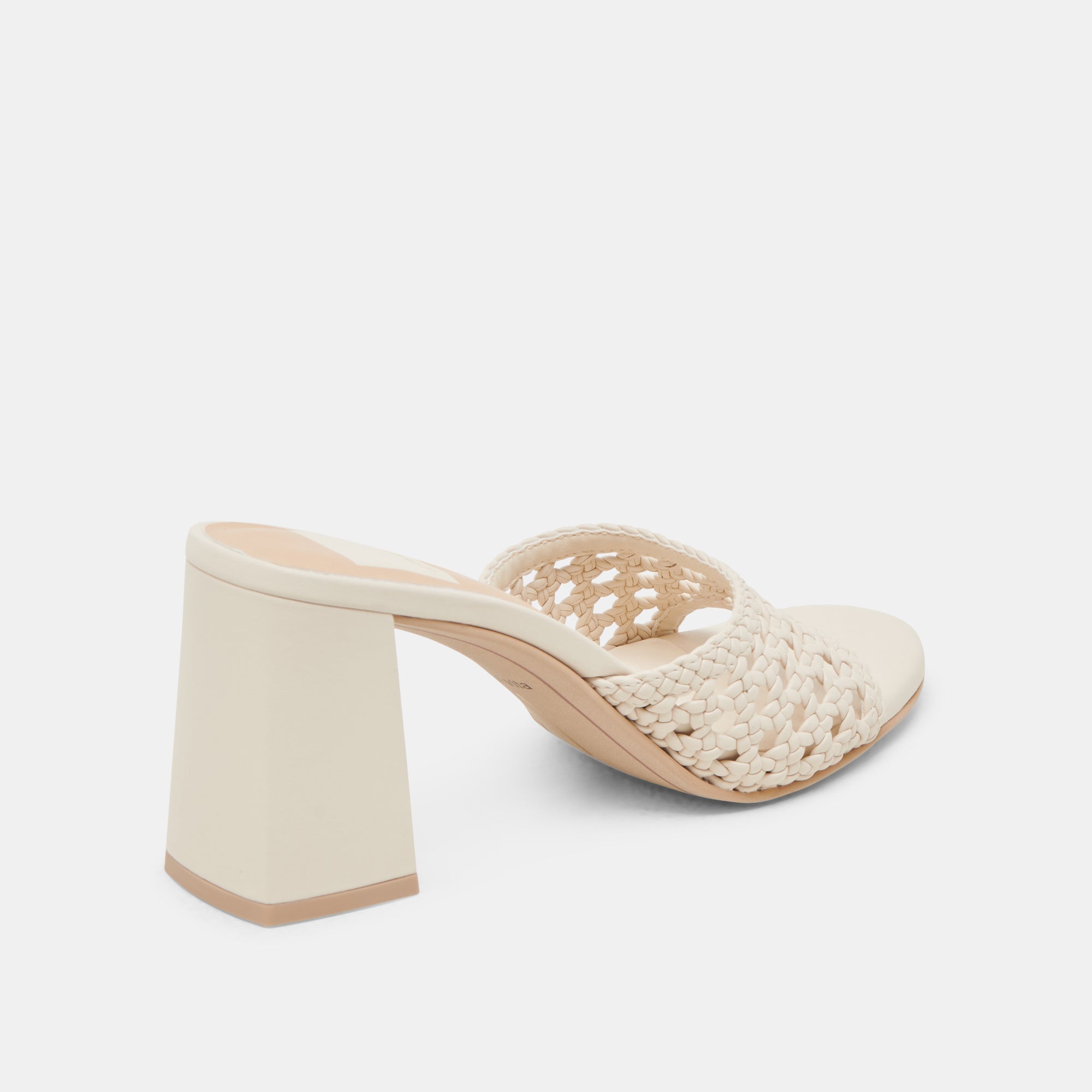 MARGOE HEELS CREME WOVEN STELLA