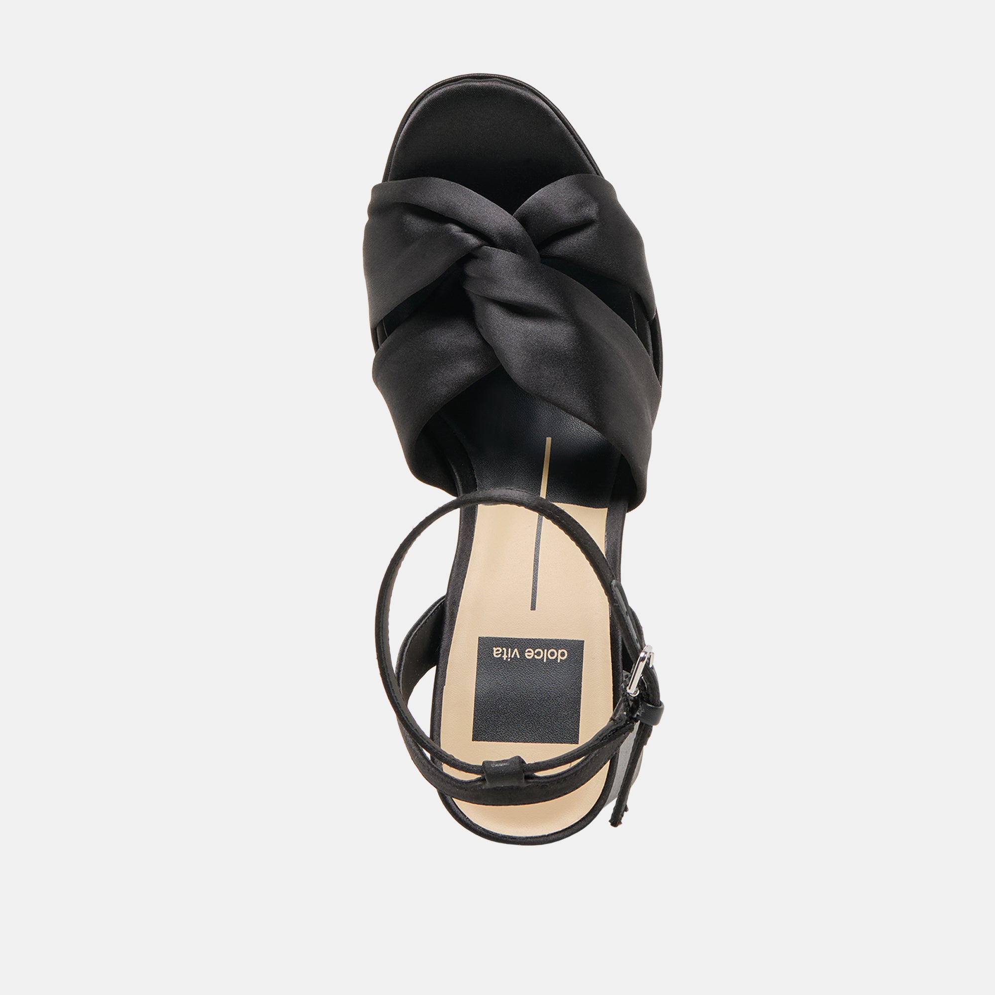PARLO HEELS ONYX SATIN