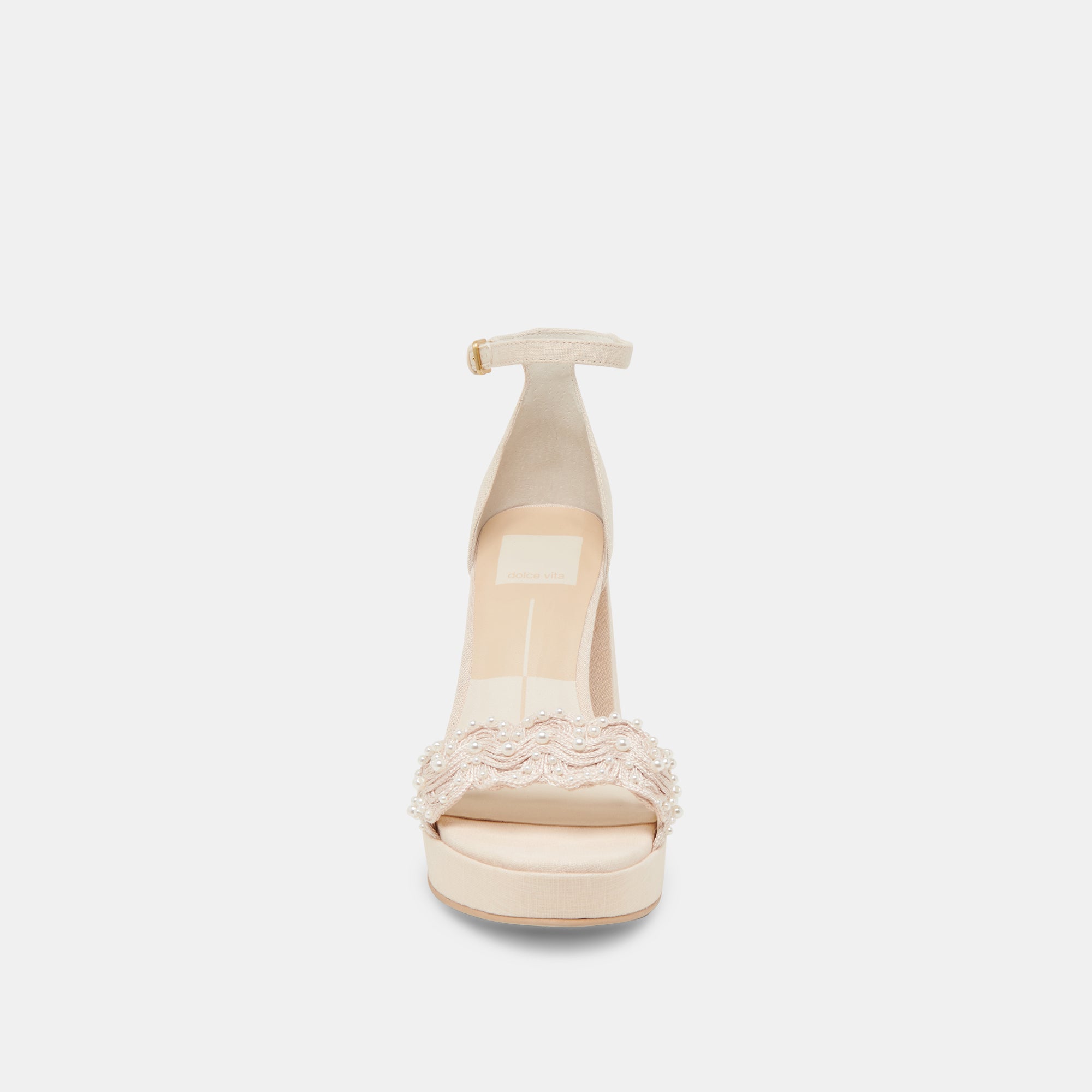 PELTIN PEARL HEELS VANILLA WOVEN RAFFIA