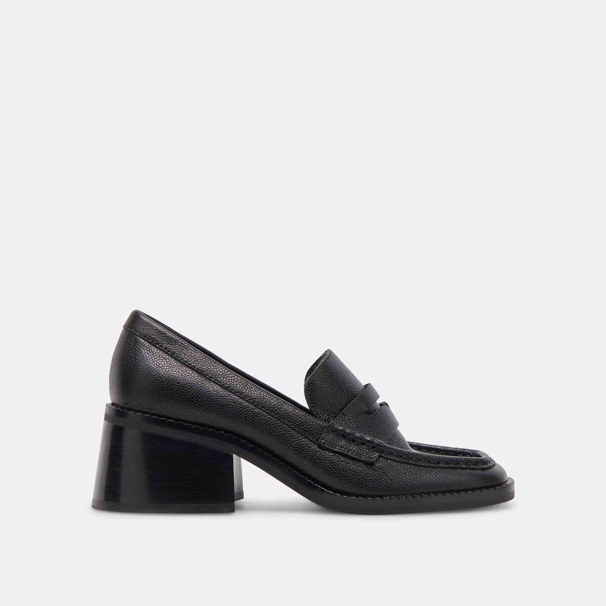 TALIE LOAFERS ONYX EMBOSSED LEATHER - re:vita