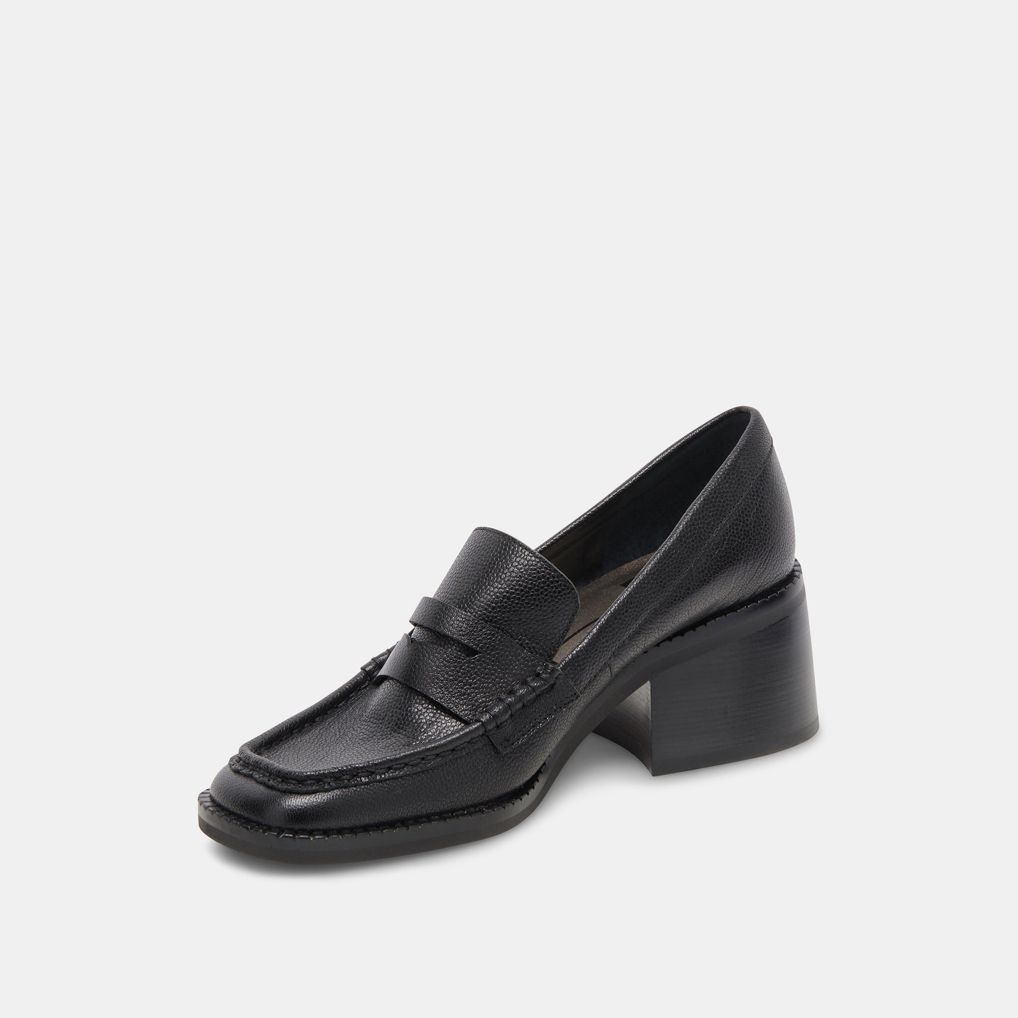 TALIE LOAFERS ONYX EMBOSSED LEATHER - re:vita