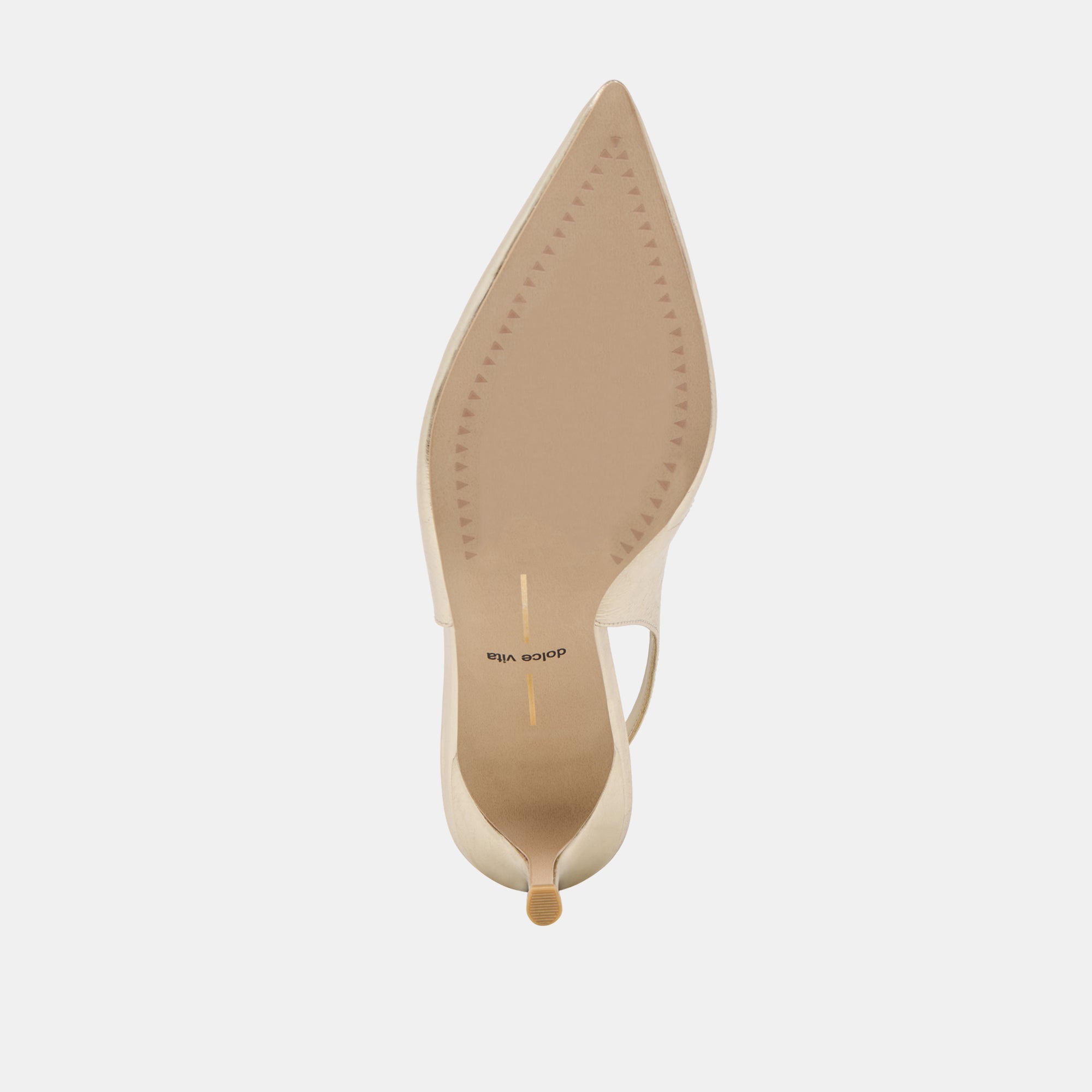 ELASI HEELS LIGHT GOLD CRINKLE PATENT