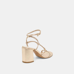 FIZZY HEELS GOLD LEATHER