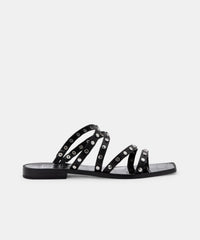 IZABEL STUDDED SANDALS BLACK STELLA - re:vita