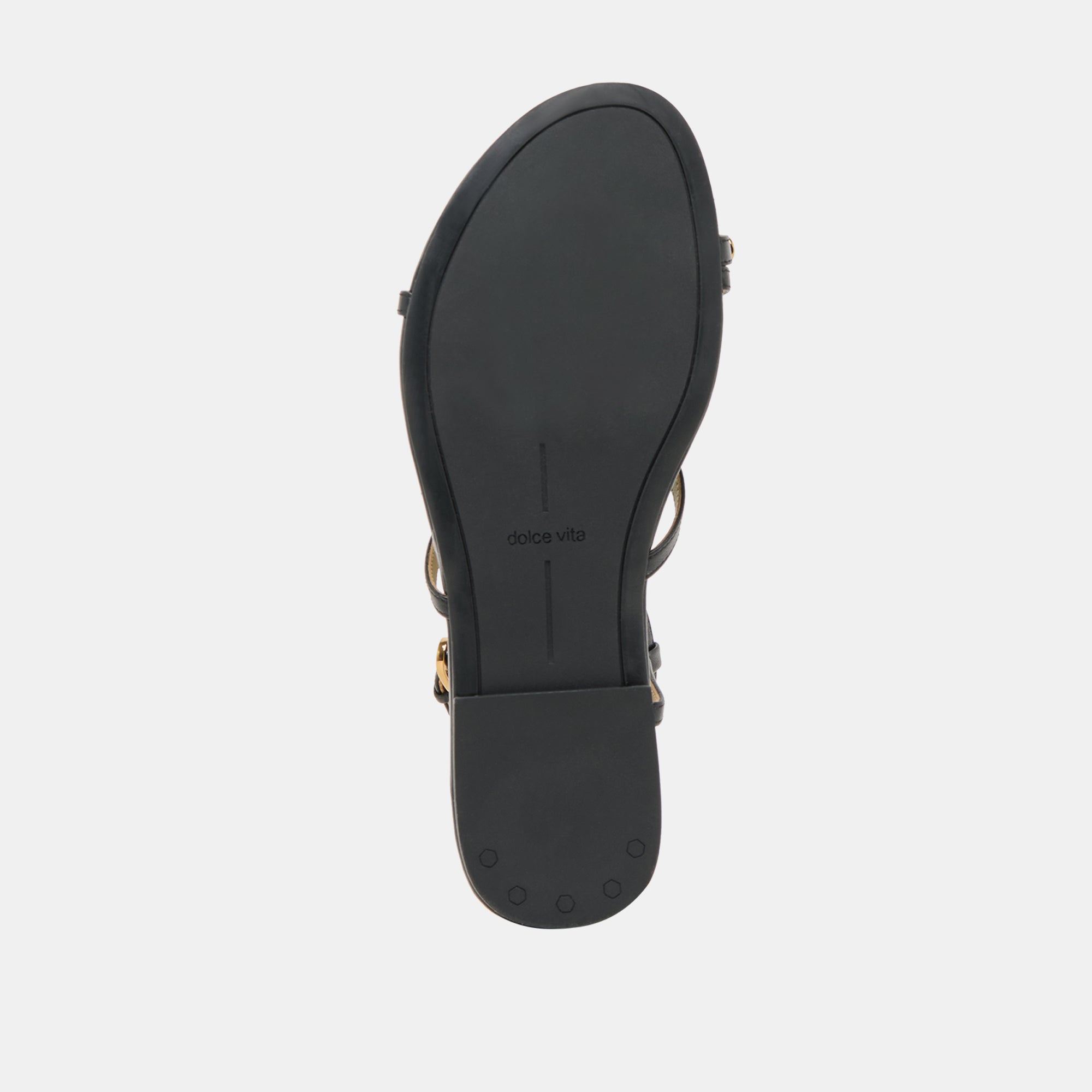 KESHA SANDALS BLACK LEATHER