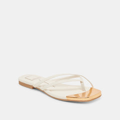 LAGUNA SANDALS OFF WHITE LEATHER