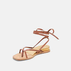 RUDIE SANDALS COGNAC LEATHER