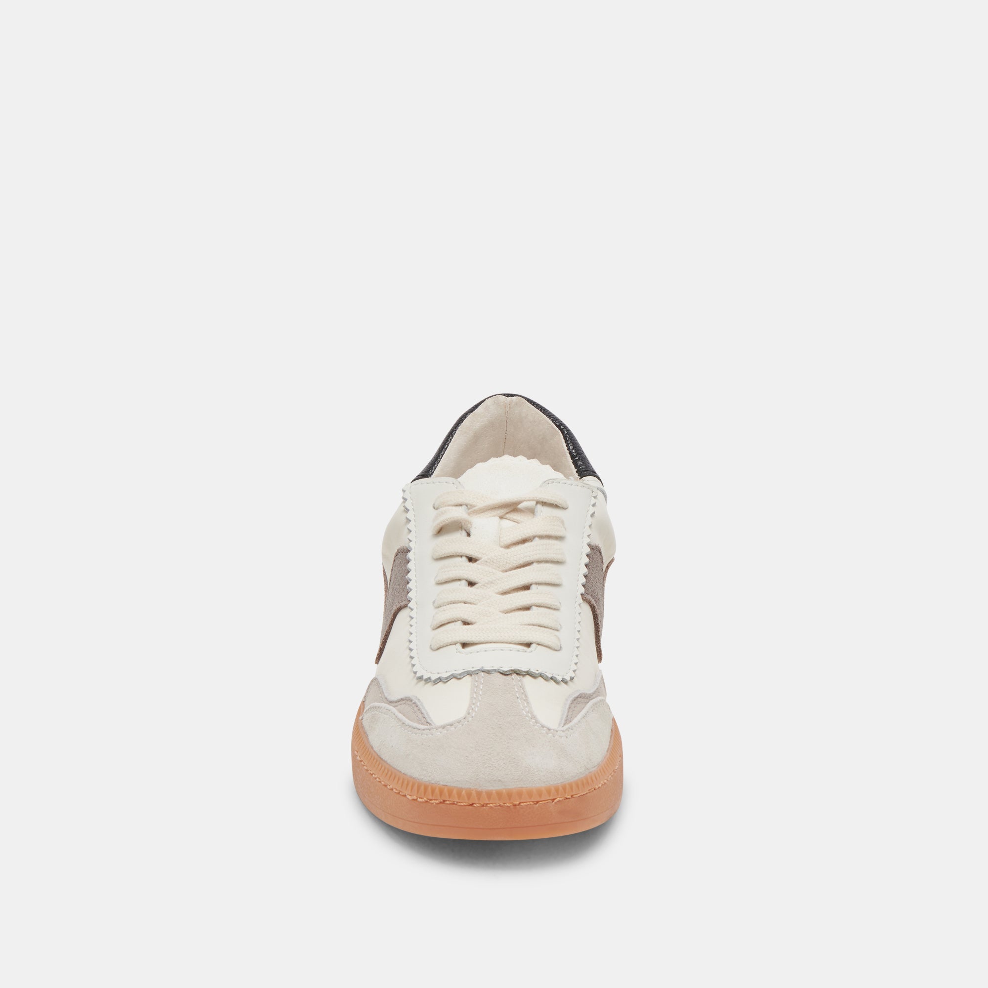 NOTICE WIDE SNEAKERS WHITE GREY LEATHER - re:vita