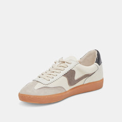 NOTICE WIDE SNEAKERS WHITE GREY LEATHER - re:vita