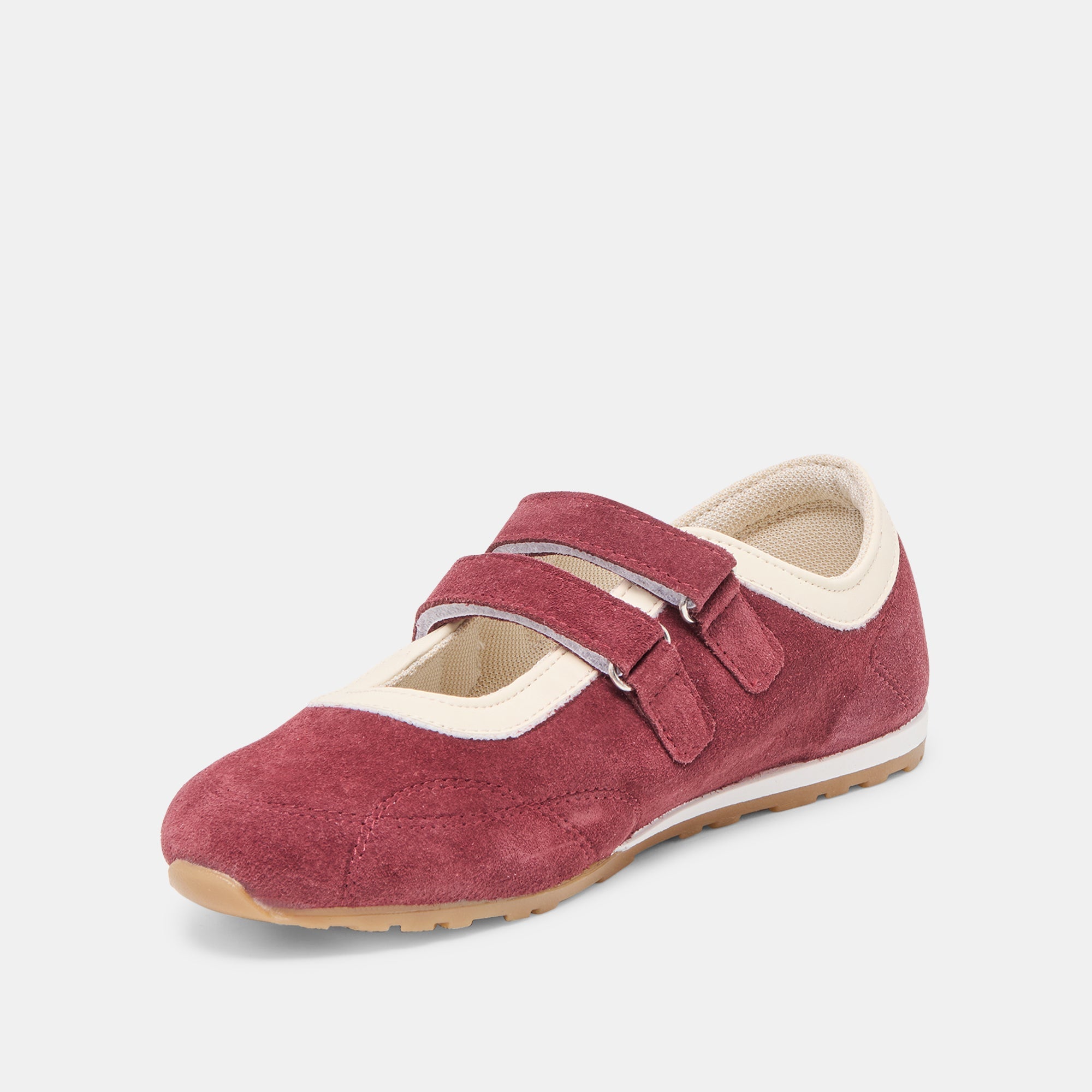 SWAN SNEAKERS BURGUNDY SUEDE