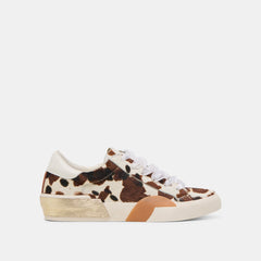 ZINA SNEAKERS COCOA TAURUS CALF HAIR