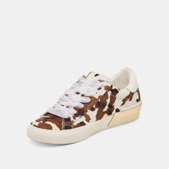 ZINA SNEAKERS COCOA TAURUS CALF HAIR
