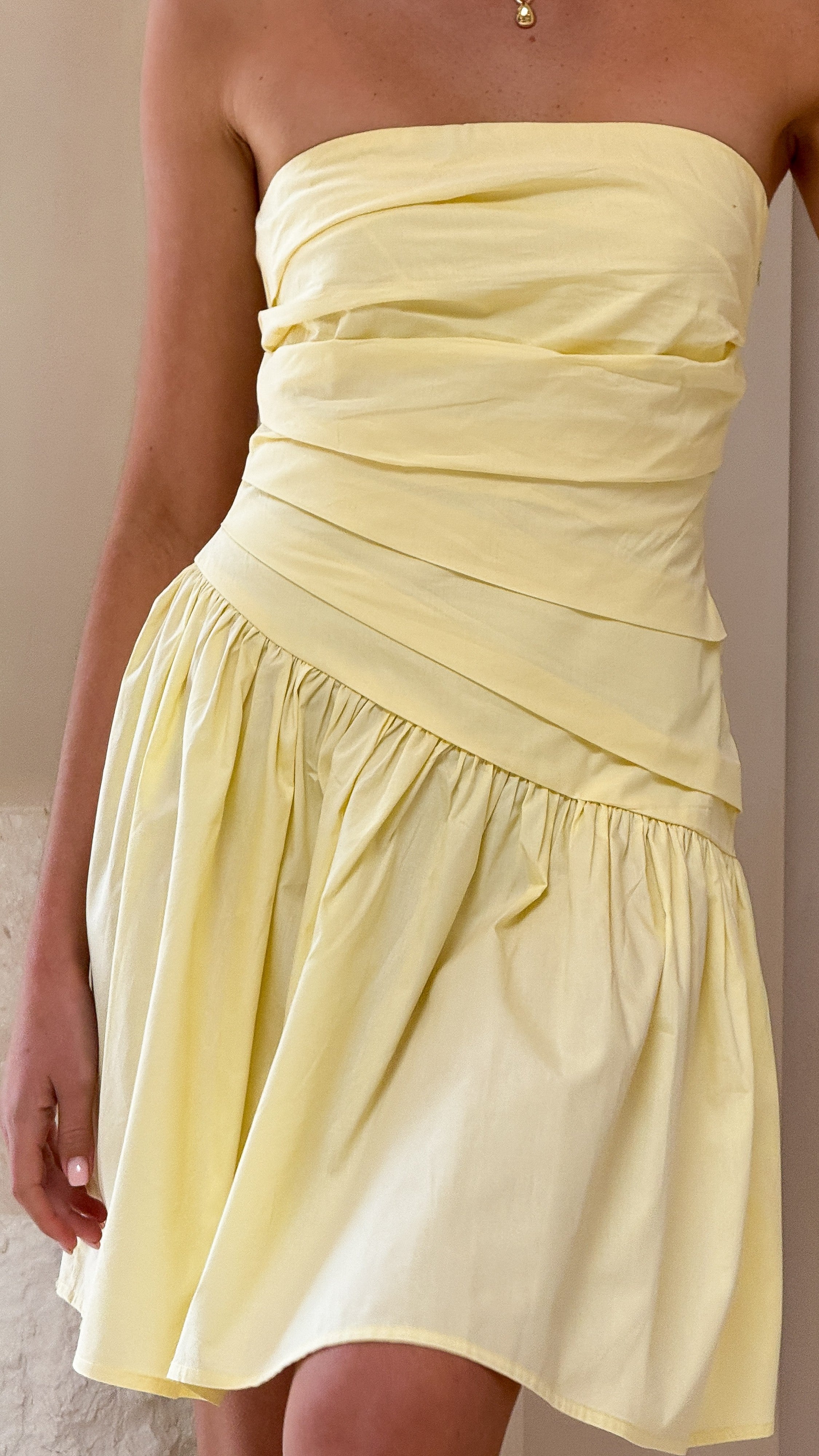 Selena Mini Dress - Yellow