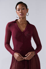 ON FIRE MESH BODYSUIT