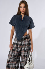 SEIZE THE DAY SHORT SLEEVE CORSET T-SHIRT