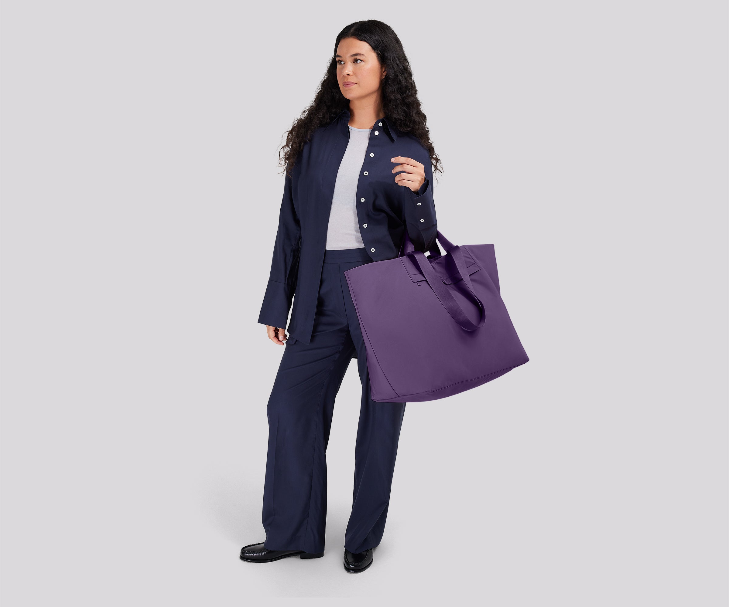 Large Featherlight Tote in Misty Purple