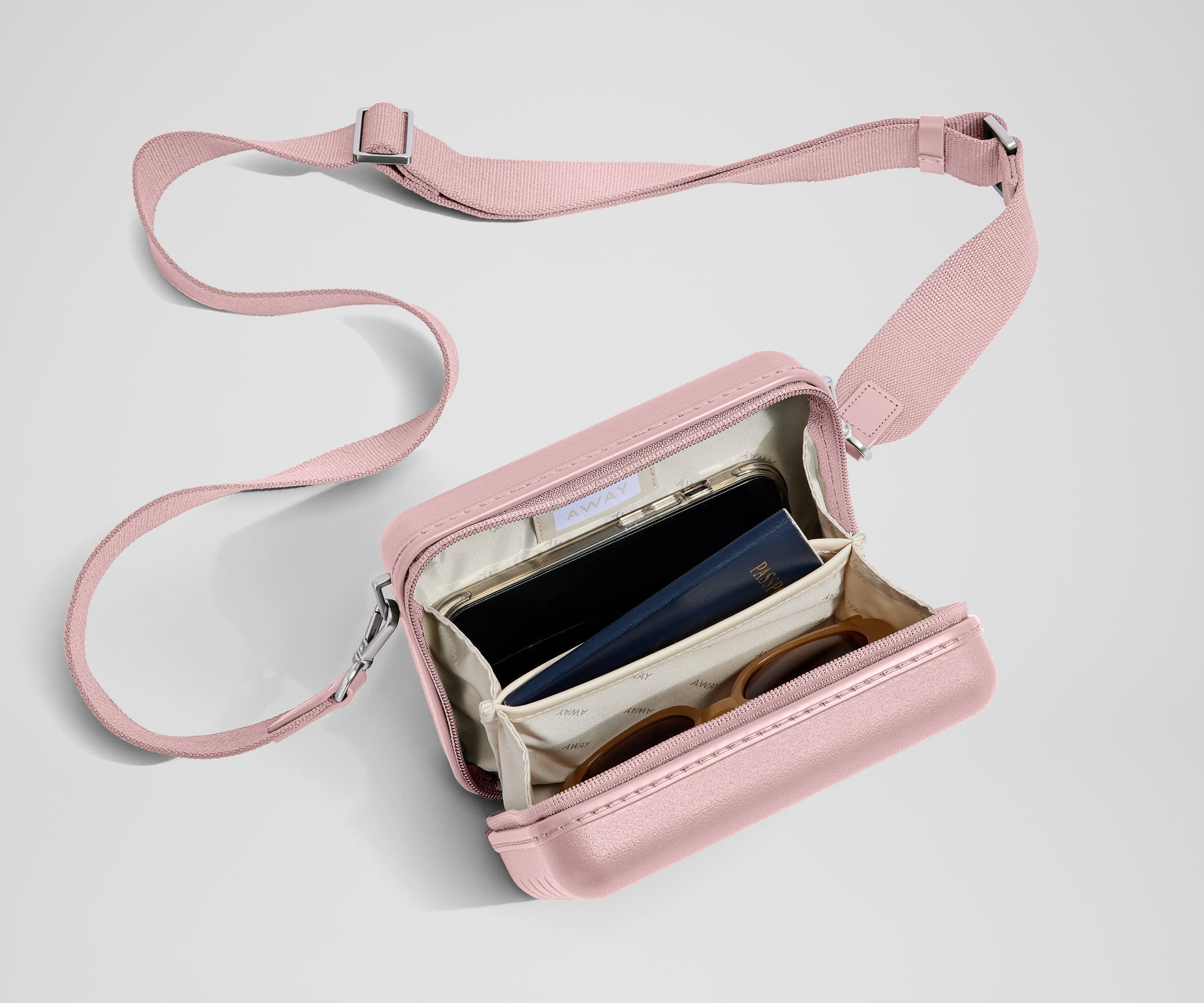 The Mini Crossbody in Blush Pink