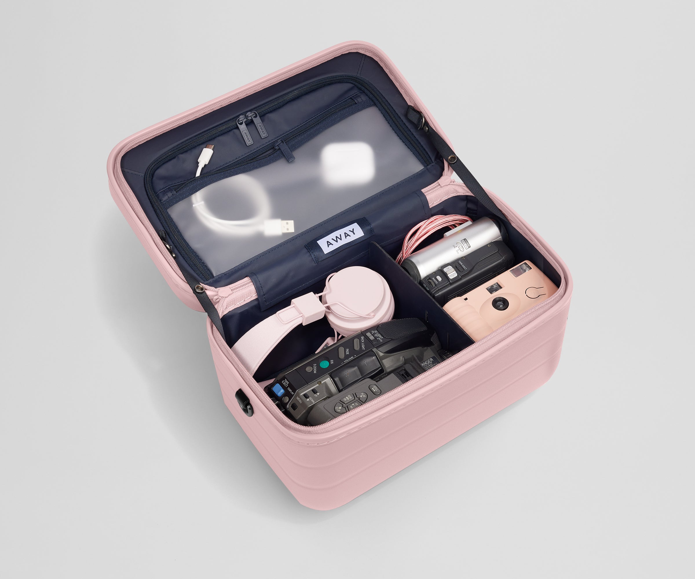 The Train Case in Blush Pink