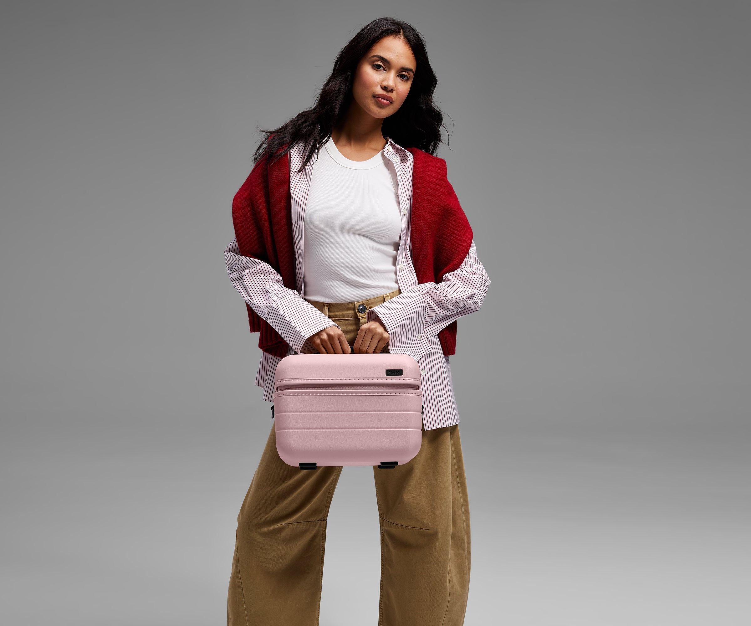 The Train Case in Blush Pink