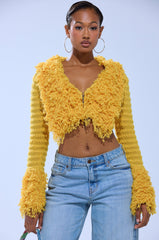 SUNSHINE QUEEN FRINGE SWEATER