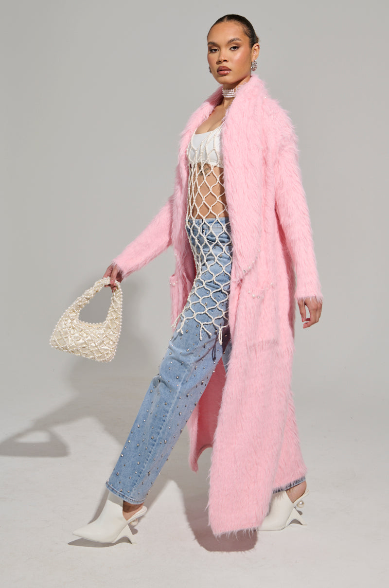 DO NOT DISTURB EMBELLISHED LONG CARDIGAN