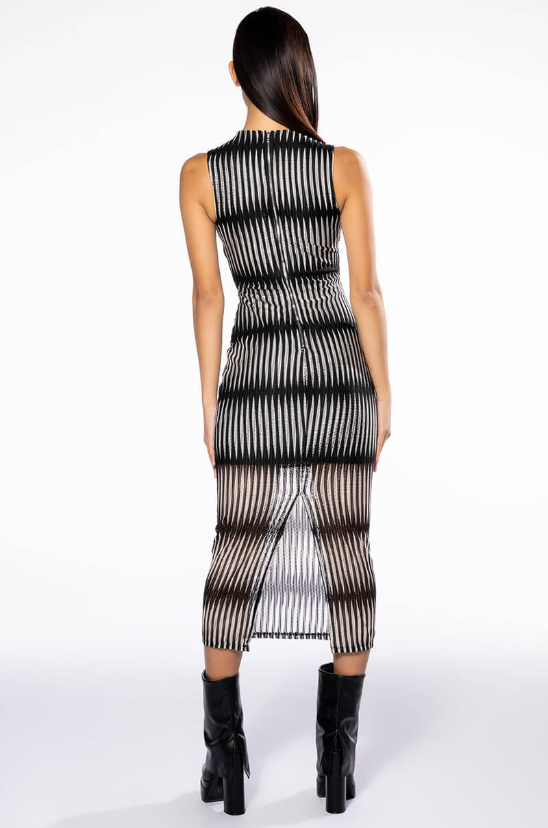SAIGE SLEEVELESS MIDI DRESS