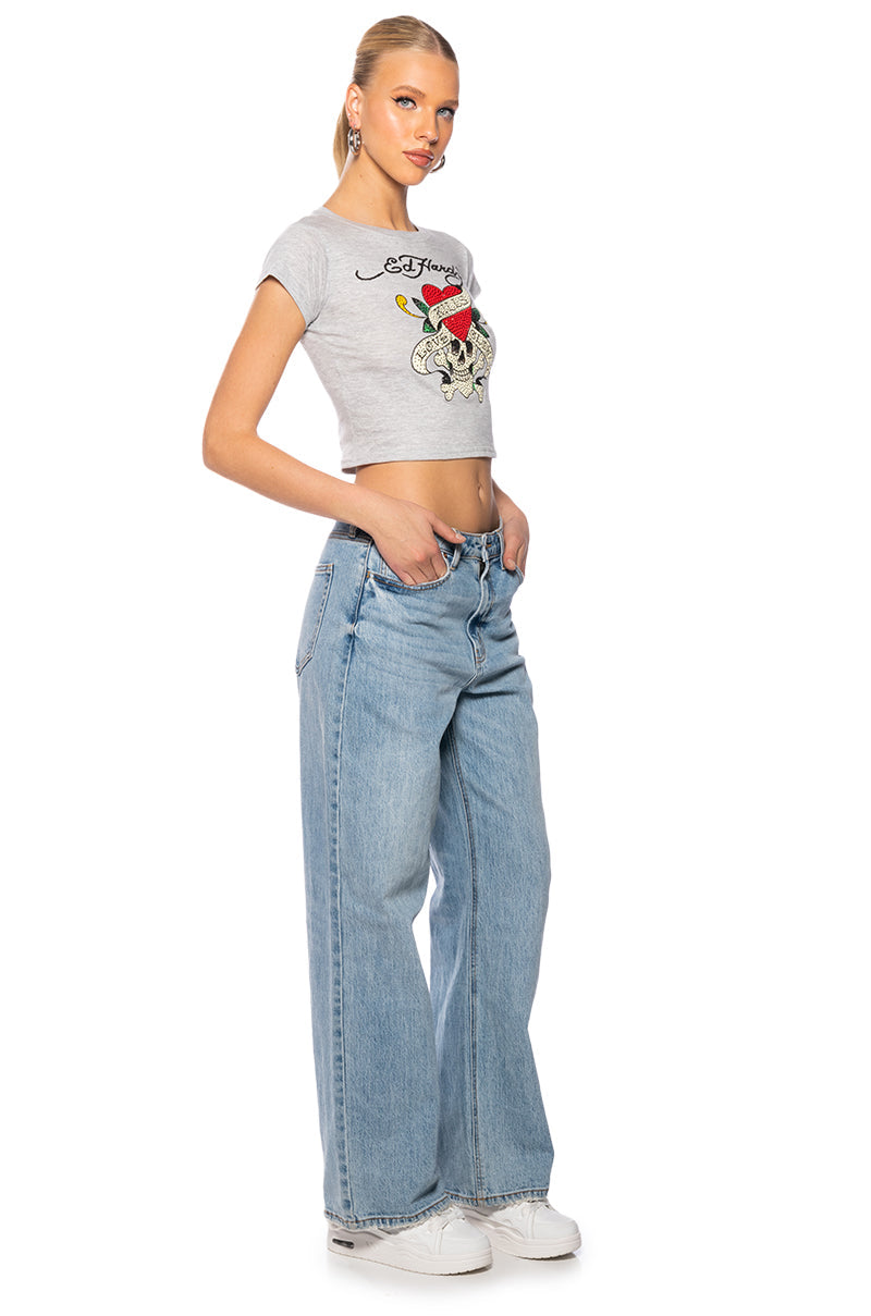 ED HARDY LOVE KILLS FITTED TEE