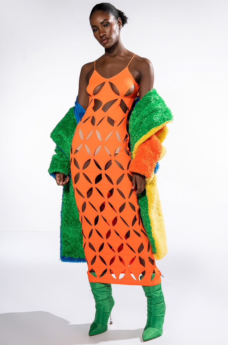 GAME TIME CUT OUT MAXI DRESS