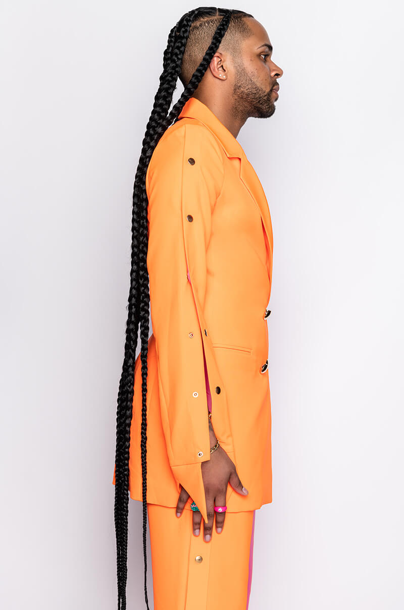 I AM ME KAZJUAN TWO TONE BLAZER DRESS